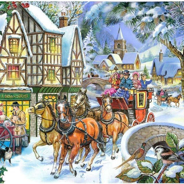 House of Puzzles Snow Coach BIG Jigsaw Puzzle (500 XL Pieces)