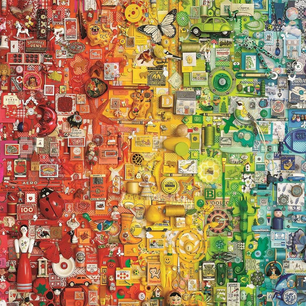 Cobble Hill Colourful Rainbow Jigsaw Puzzle (1000 Pieces)