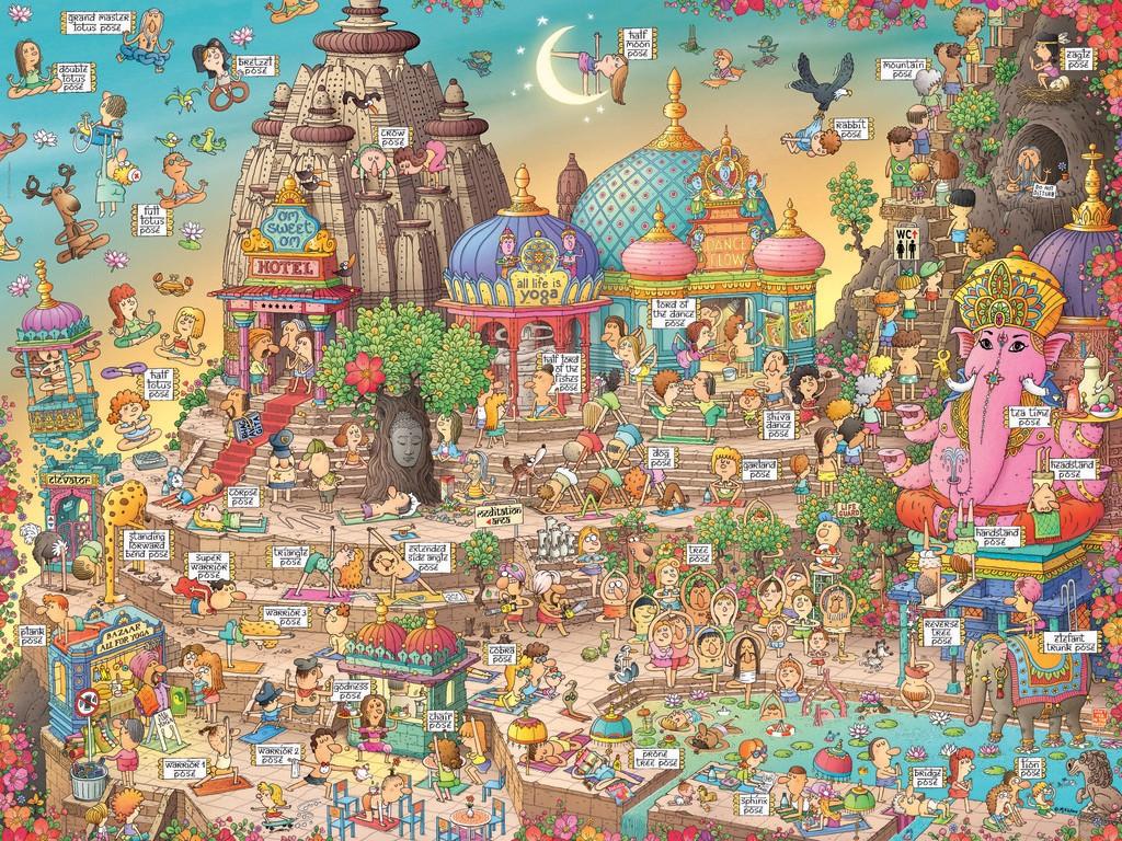 Heye Triangular Yoga Land Jigsaw Puzzle (1500 Pieces)