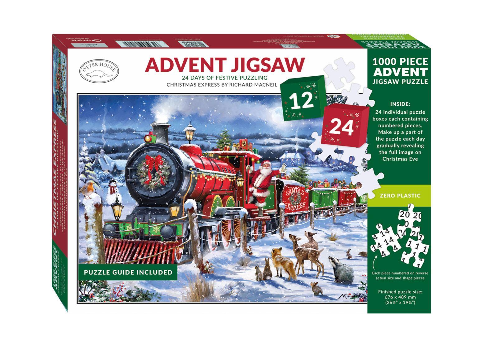 Otter House Advent Calendar - Christmas Express Jigsaw Puzzle (1000 Pieces)