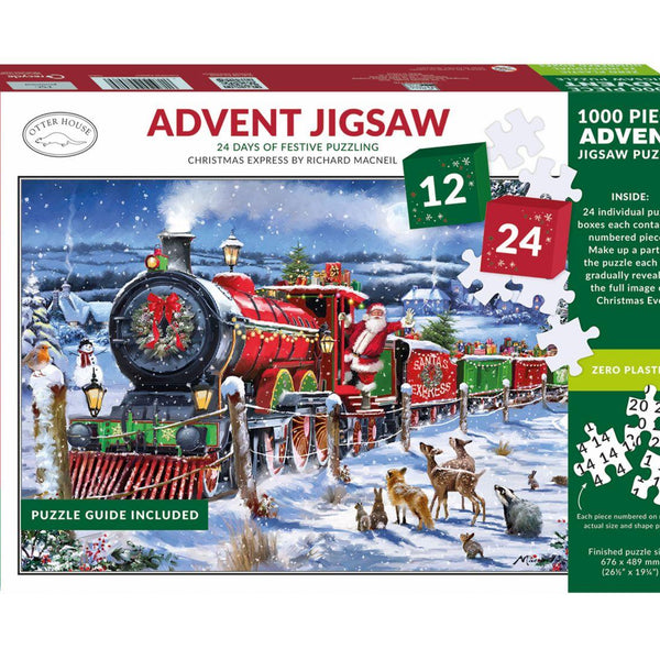 Otter House Advent Calendar - Christmas Express Jigsaw Puzzle (1000 Pieces)