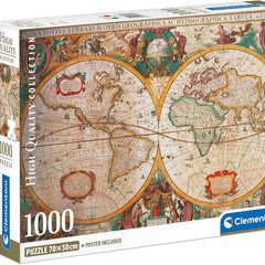 Clementoni Old Map Jigsaw Puzzle (1000 Pieces)