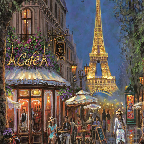 Clementoni Night At The Eiffel Café Jigsaw Puzzle (500 Pieces)