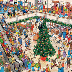Jan Van Haasteren Christmas Mall Jigsaw Puzzle (1000 Pieces) - EARLY AUGUST