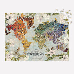 Galison Winged Metamorphosis, Wendy Gold Foil Jigsaw Puzzle (1000 Pieces)