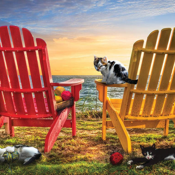 Sunsout Cat Nap At The Beach, Celebrate Life Gallery Jigsaw Puzzle (1000 Pieces)