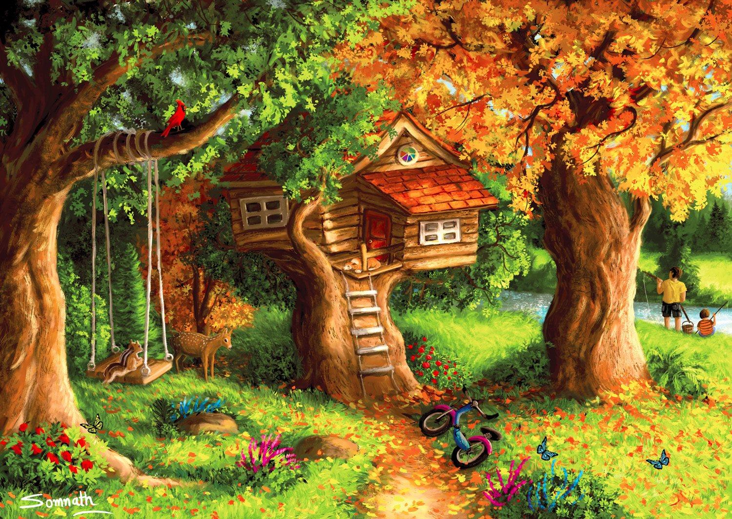 Enjoy Tree House Jigsaw Puzzle (1000 Pieces)