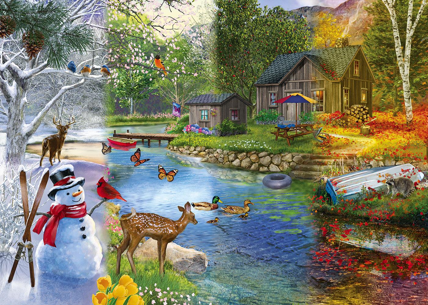 Alipson Season Transitions Jigsaw Puzzle (1000 Pieces)