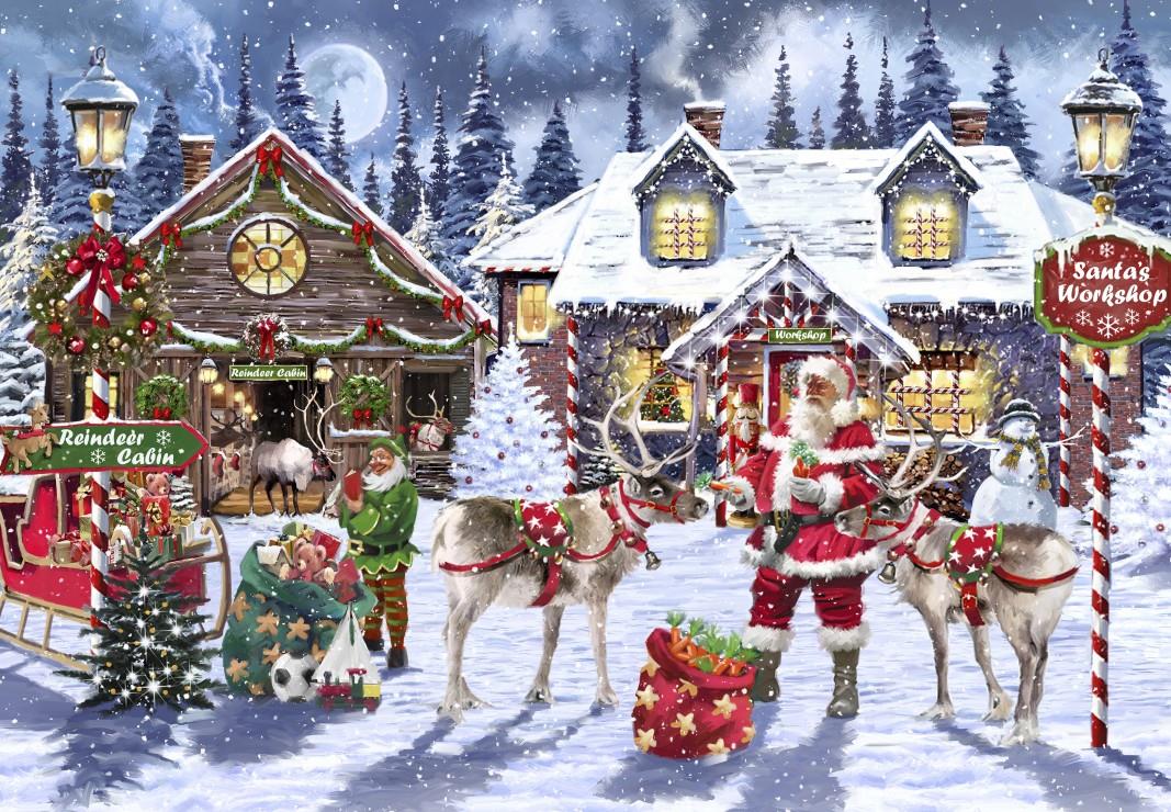 Bluebird Santa's Workshop Jigsaw Puzzle (1000 Pieces)