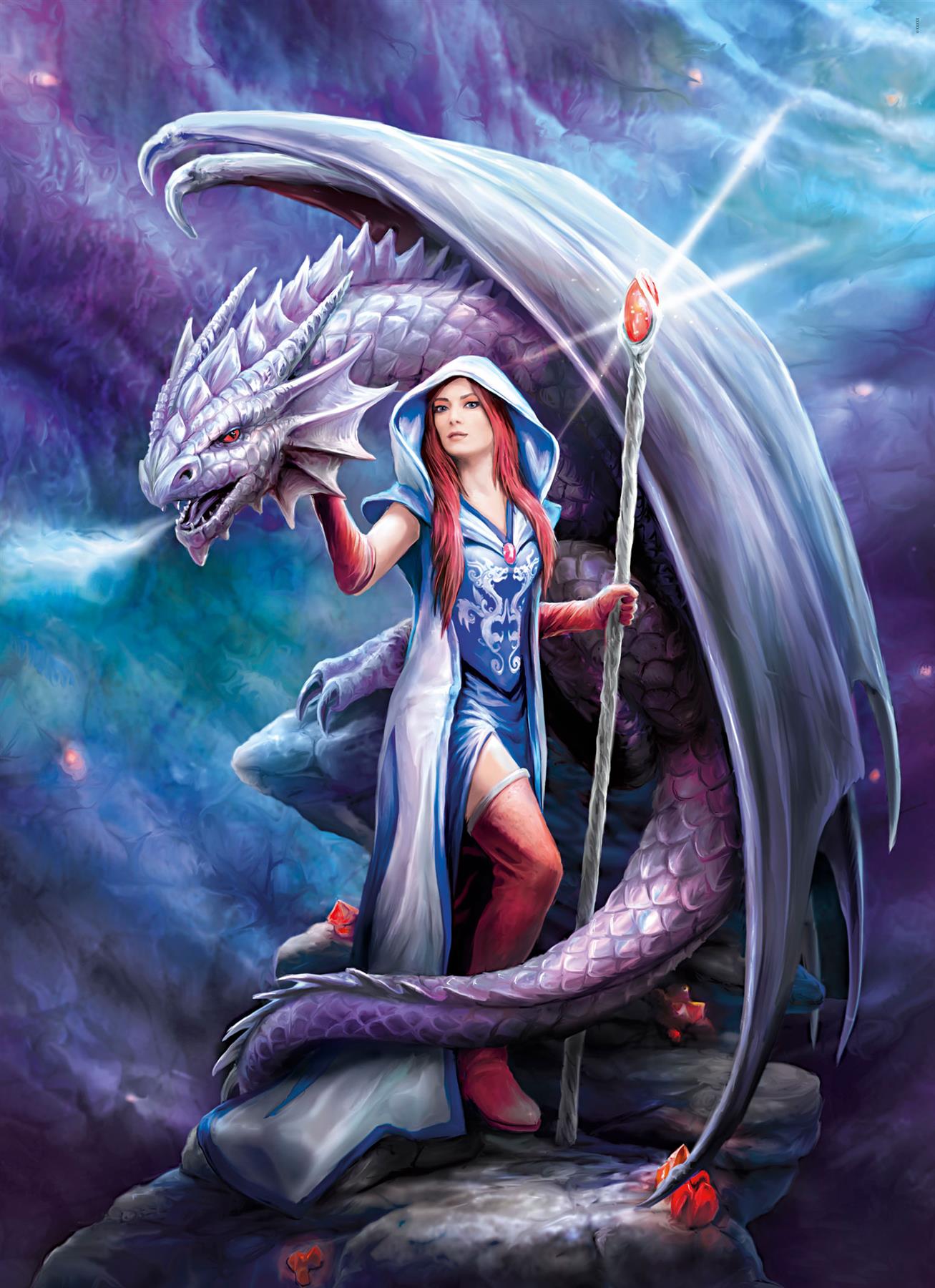 Clementoni Anne Stokes Dragon Mage High Quality Jigsaw Puzzle (1000 Pieces)