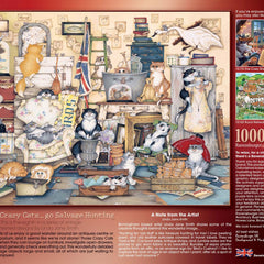 Ravensburger Crazy Cats Go Salvage Hunting Jigsaw Puzzle (1000 Pieces)