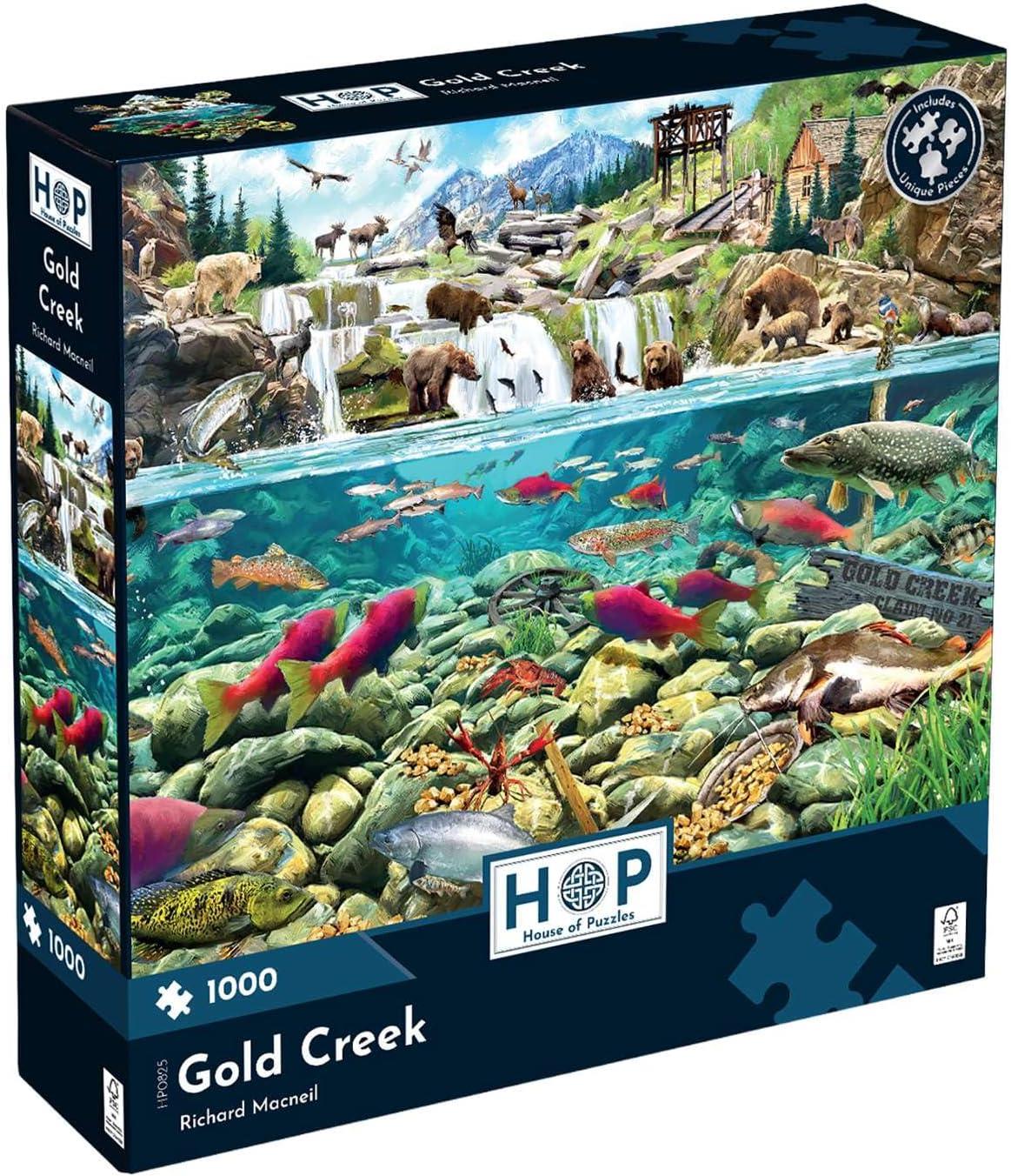House of Puzzles Gold Creek Jigsaw Puzzle (1000 Pieces)