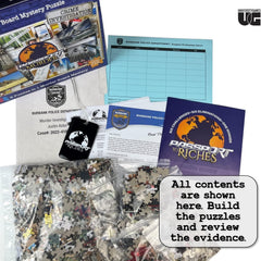 Passport to Murder, Murder Board Mystery Puzzle