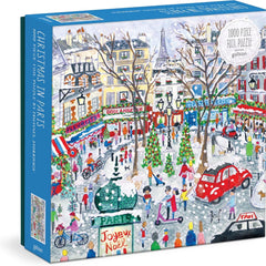 Galison Michael Storrings Christmas in Paris Foil Jigsaw Puzzle (1000 Pieces)