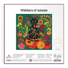 Galison Whiskers of Autumn Foil Jigsaw Puzzle (500 Pieces)