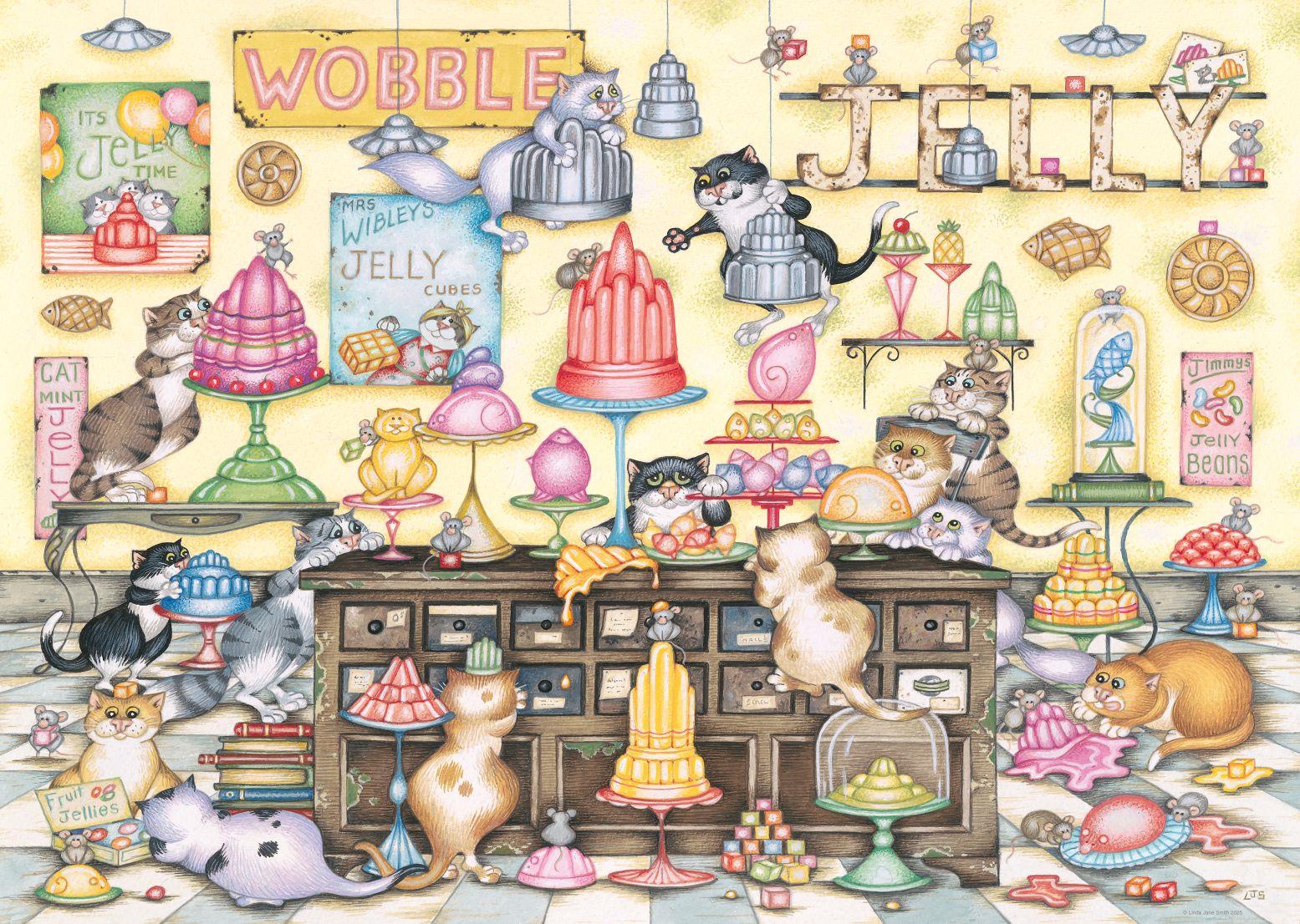 Ravensburger Crazy Cat's Jelly Jamboree Jigsaw Puzzle (1000 Pieces)