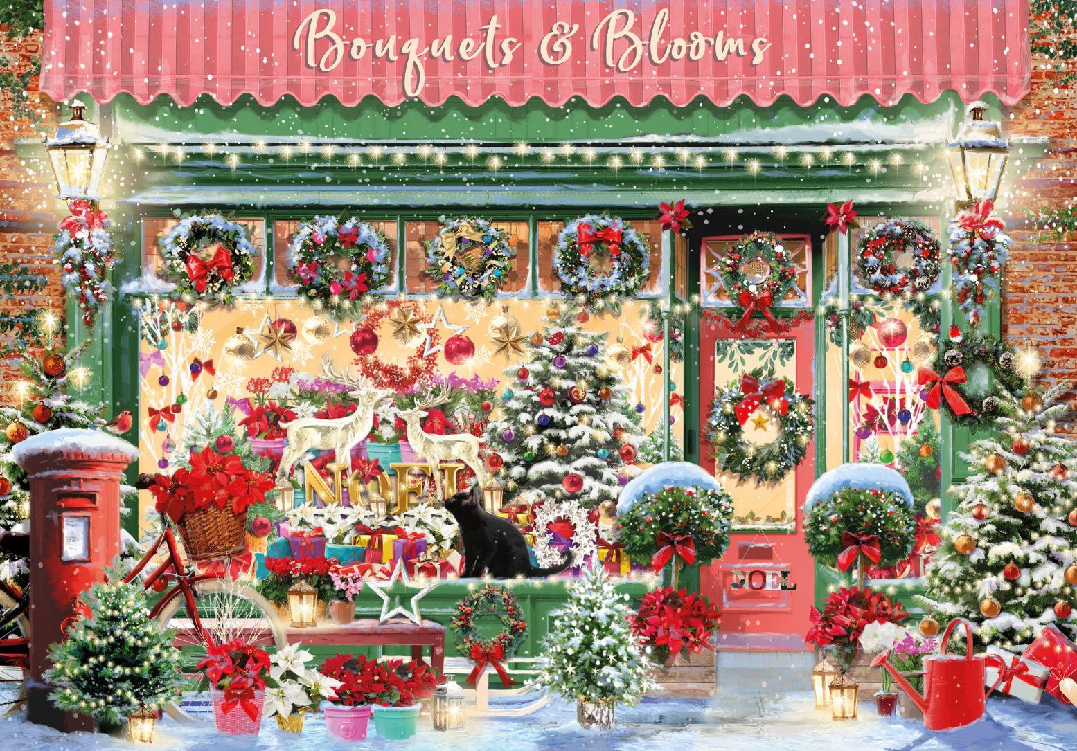 Otter House Christmas Florist Jigsaw Puzzle (500 Pieces)