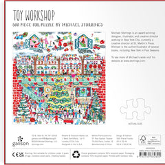 Galison Michael Storrings Toy Workshop Foil Jigsaw Puzzle (500 Pieces)