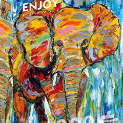 Enjoy Colorful Elephant Jigsaw Puzzle (1000 Pieces)