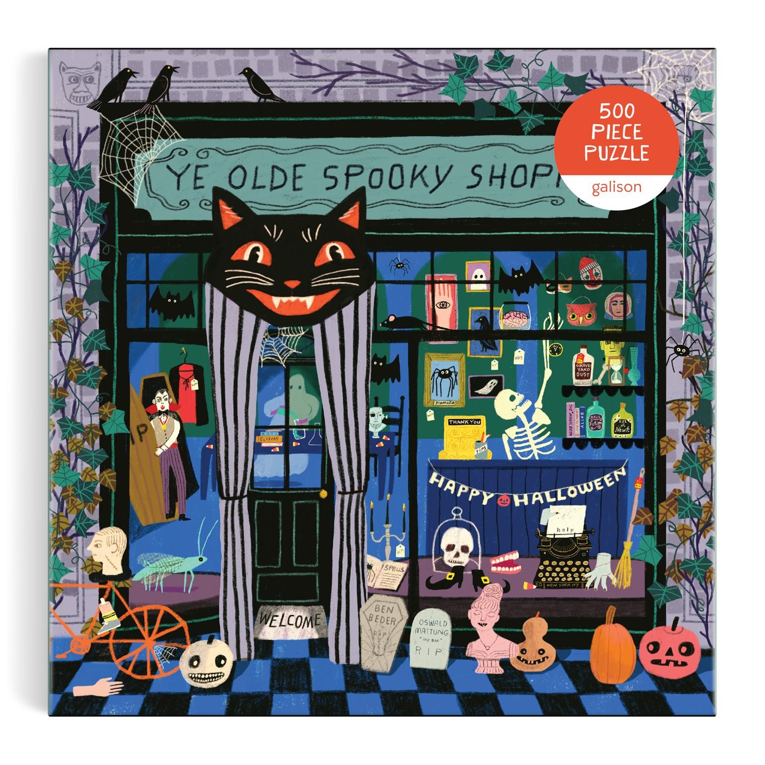 Galison Ye Olde Spooky Shoppe Jigsaw Puzzle (500 Pieces)
