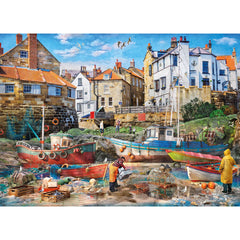 Gibsons Fishermen at Robin Hood's Bay Jigsaw Puzzle (1000 Pieces)
