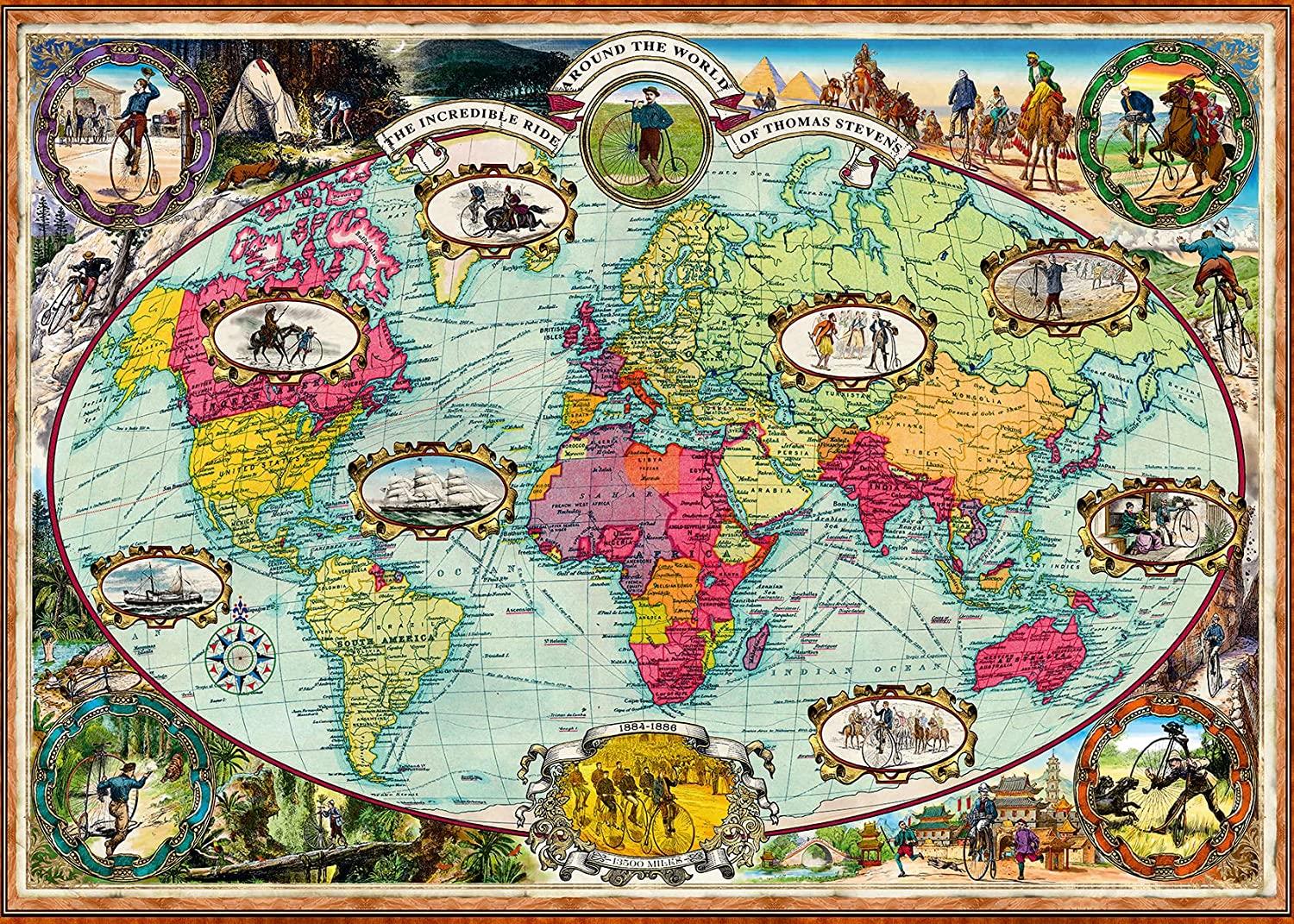 Ravensburger Bicycles Ride Around the World Jigsaw Puzzle (1000 Pieces)