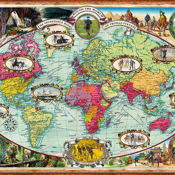 Ravensburger Bicycles Ride Around the World Jigsaw Puzzle (1000 Pieces)