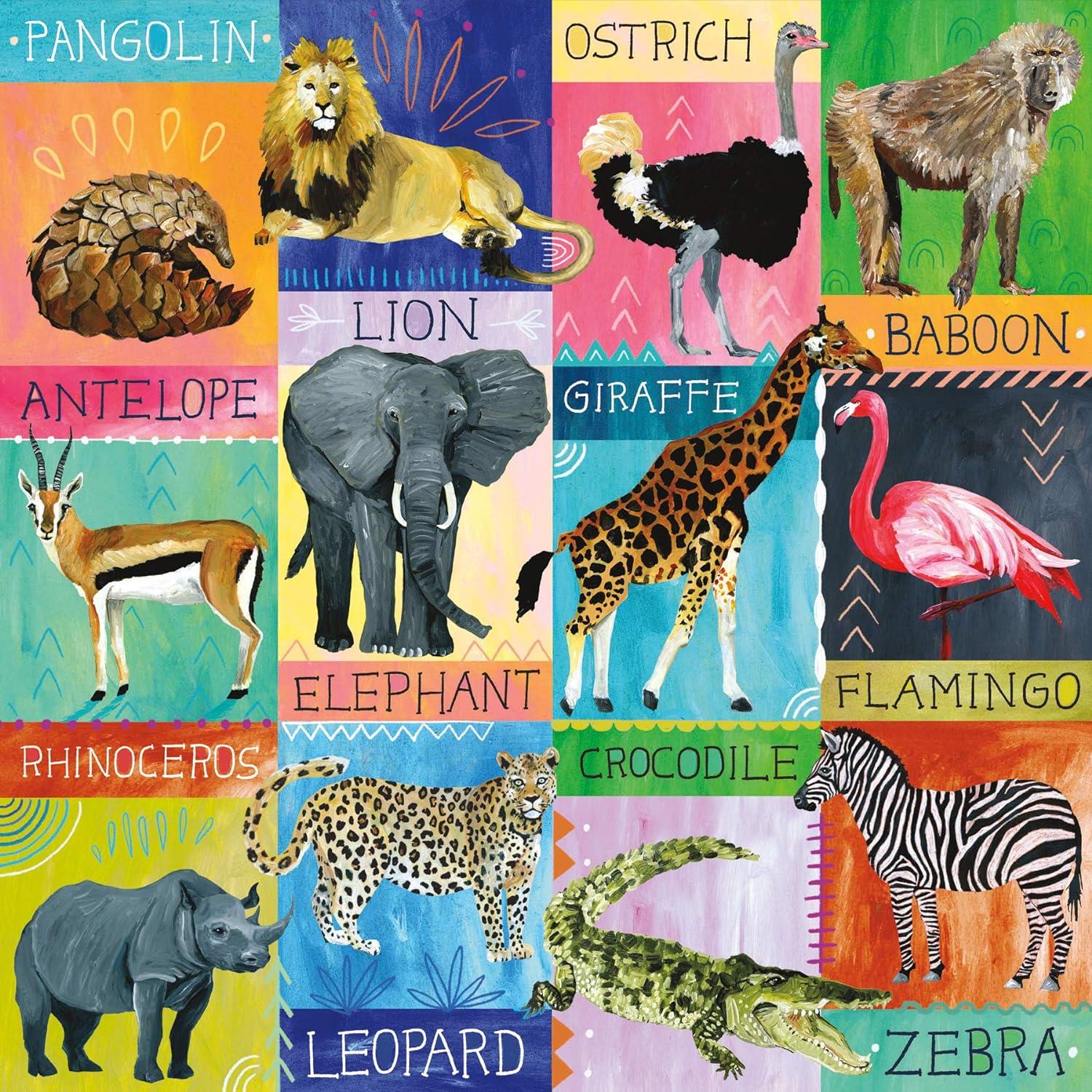 Galison Painted Safari Jigsaw Puzzle (500 Pieces)