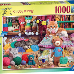 Ravensburger Knitty Kitty Jigsaw Puzzle (1000 Pieces)