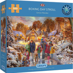 Gibsons Boxing Day Stroll Jigsaw Puzzle (500 Pieces)