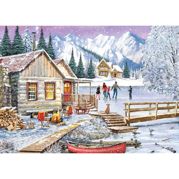 Gibsons Winter at the Cabin Jigsaw Puzzle (1000 Pieces)