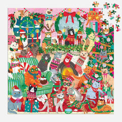 Galison Merry Catmas! Jigsaw Puzzle (500 Pieces)