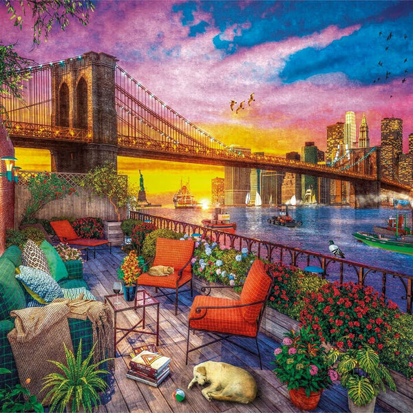 Clementoni Manhattan Balcony Sunset Jigsaw Puzzle (3000 Pieces)