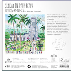 Galison Michael Storrings Sunday in Palm Beach Bethesda by the Sea Jigsaw Puzzle (500 Pieces)