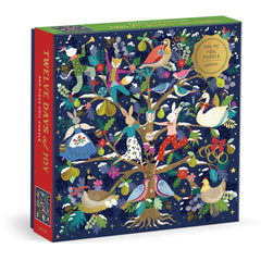 Galison 12 Days of Joy Foil Jigsaw Puzzle (500 Pieces)
