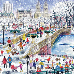 Galison Bow Bridge In Central Park, Michael Storrings Jigsaw Puzzle (500 Pieces)