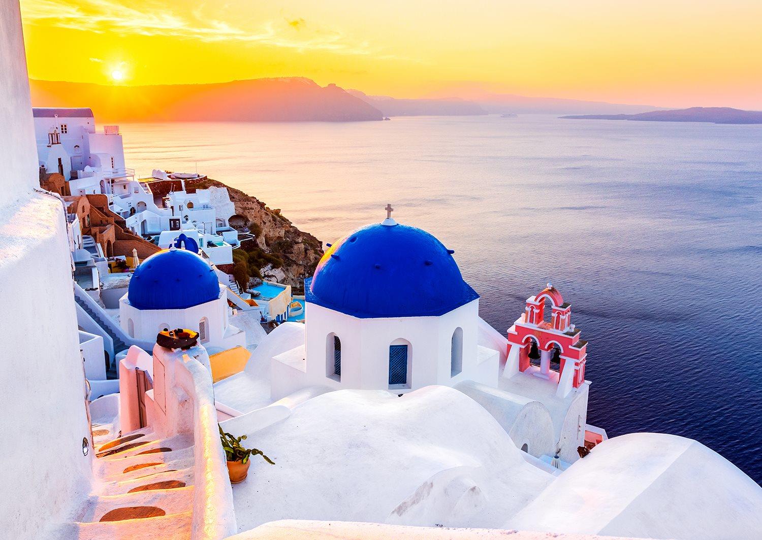 Enjoy Sunrise over Santorini, Greece Jigsaw Puzzle (1000 Pieces)