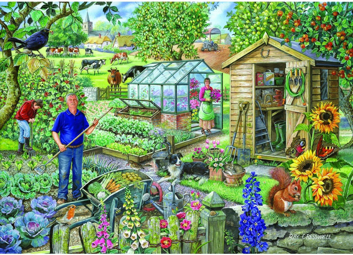 House of Puzzles At The Allotment Jigsaw Puzzle (1000 Pieces)