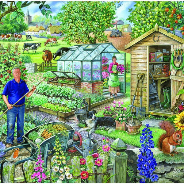 House of Puzzles At The Allotment Jigsaw Puzzle (1000 Pieces)