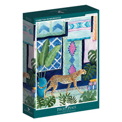 Pieces & Peace Cheetah in Morocco Jigsaw Puzzle (1000 Pieces)