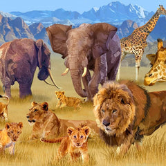 Bluebird Savannah Animals Jigsaw Puzzle (1500 Pieces)