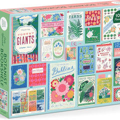 Galison Ever Upward Botanist Bookshelf Jigsaw Puzzle (1000 Pieces)
