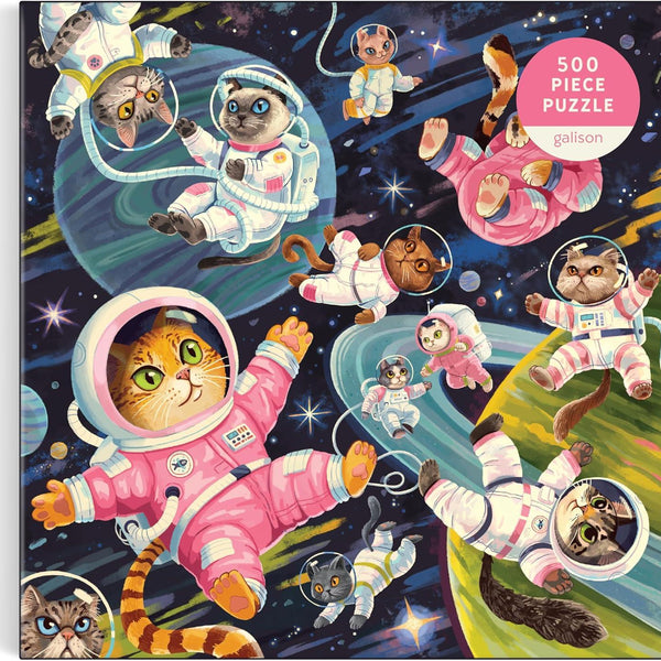 Galison A Space Meowdyssey Jigsaw Puzzle (500 Pieces)