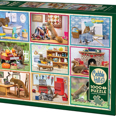 Cobble Hill Squirrels at Home Jigsaw Puzzle (1000 Pieces)