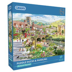 Gibsons Puddle Ducks & Paddling Jigsaw Puzzle (1000 Pieces) DAMAGED BOX