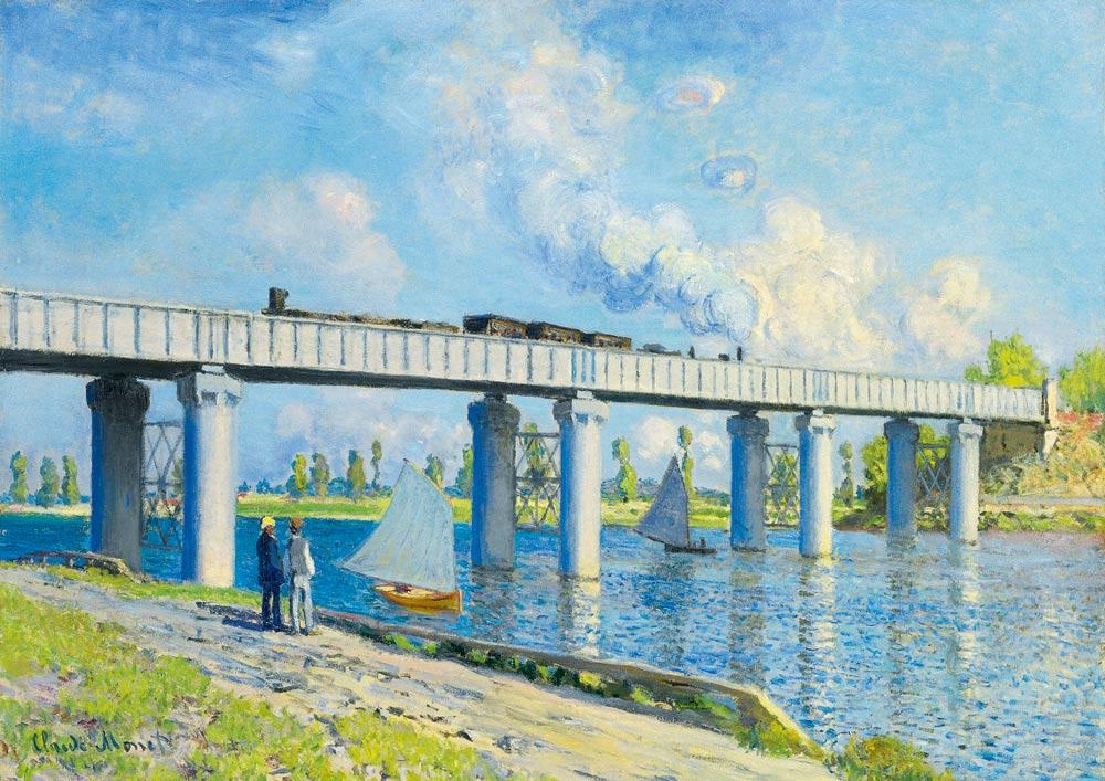 Bluebird Art Monet - Railway Bridge at Argenteuil Jigsaw Puzzle (1000 Pieces)