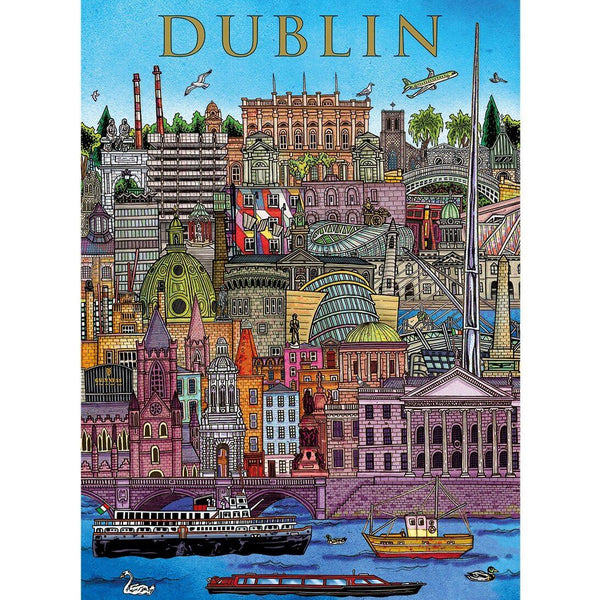 Gibsons Dublin Cityscape Jigsaw Puzzle (500 Pieces)