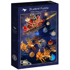 Bluebird Santa Claus is arriving! Jigsaw Puzzle (1000 Pieces)