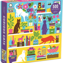 Galison Curious Cats Jigsaw Puzzle (500 Pieces)