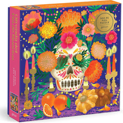 Galison Ofrenda del Dia de Muertos Foil Jigsaw Puzzle (500 Pieces)
